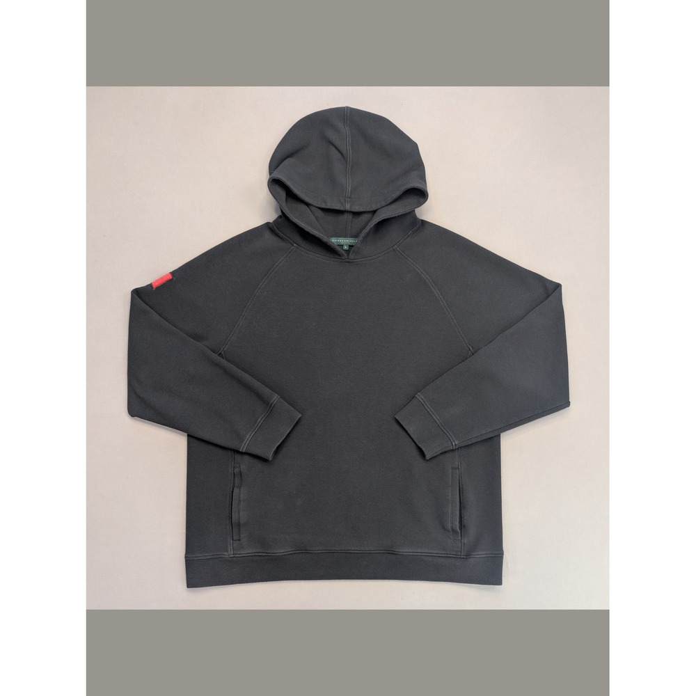 Extracurricular Hoodie Mens L Black Pullover Patch Logo Streetwear LA